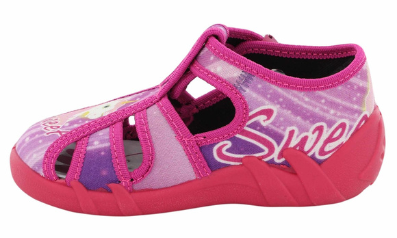 kapcie dziecięce obuwie tekstylne na rzep