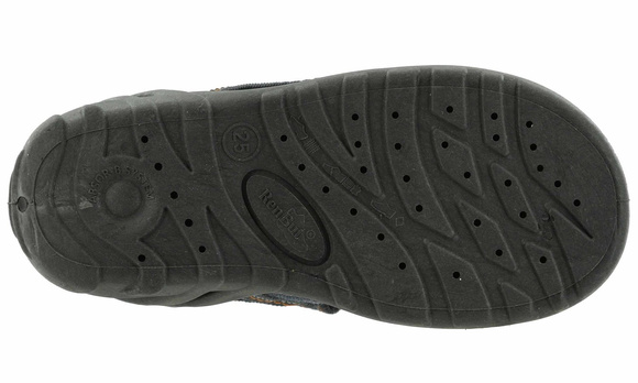 Kapcie dziecięce tekstylne sandałki na rzepy