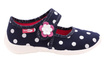 Kapcie dziecięce obuwie tekstylne na rzep